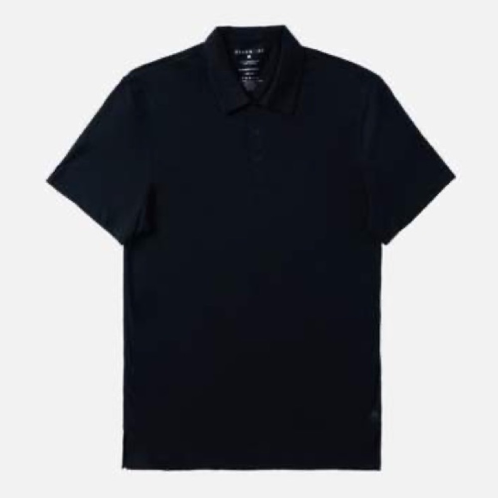 Grand AC | Menlo plain black men’s collared shirt